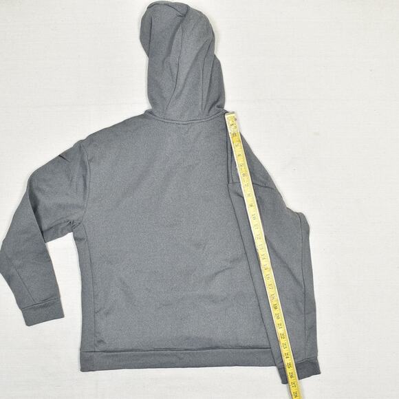 Nike Men's Pullover Hoodie High Neck Solid Polyester Gray Size M Pockets - Picture 6 of 8
